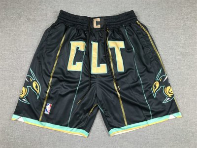 NBA Charlotte Hornet 22-23 city just don shorts Noir